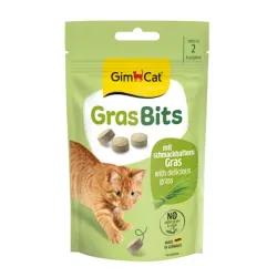 GimCat Grasbits skanėstai katėms su žole 50g | AKVANAMAI