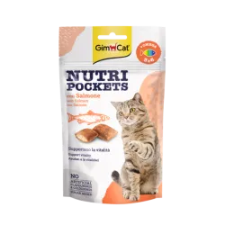 GimCat Nutri Pockets with Salmon &amp; Omega 3&amp;6 | AKVANAMAI