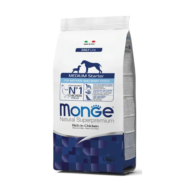 Monge Dry Dog Medium STARTER 1,5 kg | AKVANAMAI