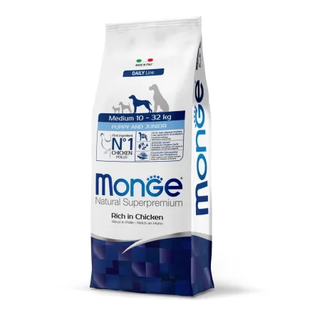 Monge medium puppy sausas pašaras (vištiena) 12kg | AKVANAMAI
