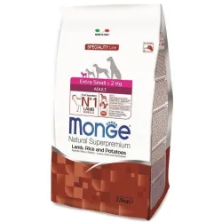 Monge extra small adult sausas pašaras (ėriena ir | AKVANAMAI