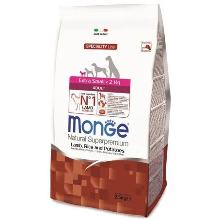 Monge extra small adult sausas pašaras (ėriena ir | AKVANAMAI