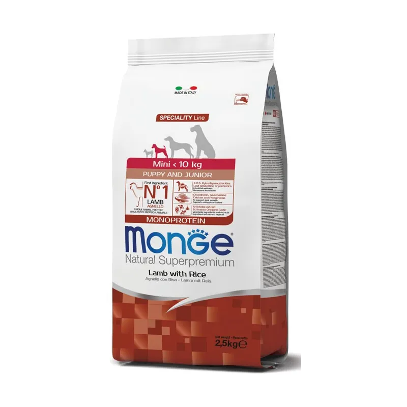 Monge Dry Dog Spec. Line - Mini Puppy Lamb &amp; | AKVANAMAI