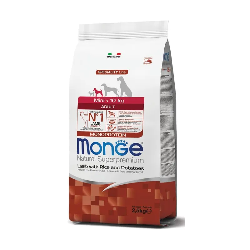 Monge Dry Dog Spec. Line - mažų veislių suaugusiems | AKVANAMAI