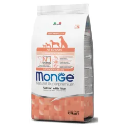 Monge puppy sausas pašaras (lašiša ir ryžiai) 12kg | AKVANAMAI