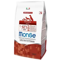 Monge adult sausas pašaras (ėriena, ryžiai, bulvės) | AKVANAMAI