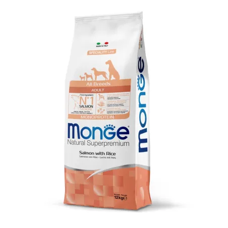 Monge adult sausas pašaras (lašiša ir ryžiai) 12kg | AKVANAMAI