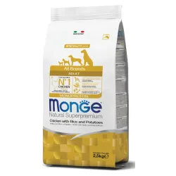 Monge adult sausas pašaras (vištiena, ryžiai | AKVANAMAI