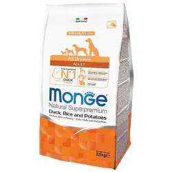 Monge adult sausas pašaras (antiena, ryžiai, bulvės) | AKVANAMAI
