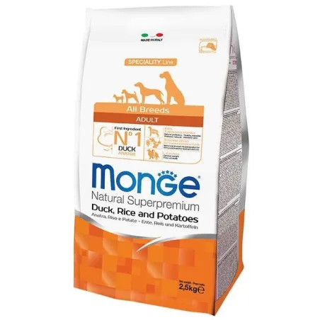 Monge adult sausas pašaras (antiena, ryžiai, bulvės) | AKVANAMAI