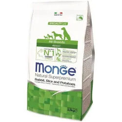 Monge adult sausas pašaras (triušiena, ryžiai | AKVANAMAI