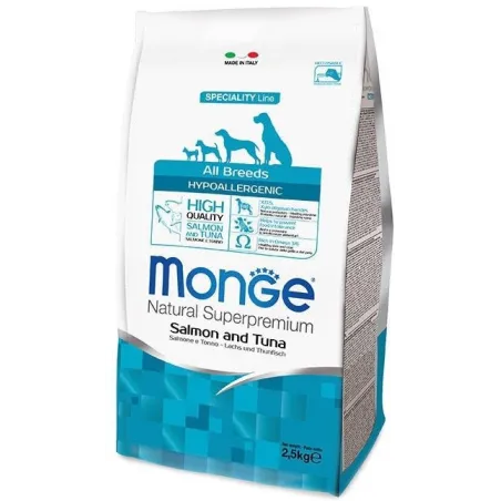 Monge Hypoallergenic adult sausas pašaras (lašiša ir | AKVANAMAI