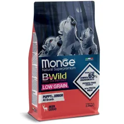 Monge BWild puppy sausas pašaras (elniena) 2,5kg | AKVANAMAI