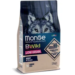 Monge BWild adult sausas pašaras (žąsiena) 2,5kg | AKVANAMAI