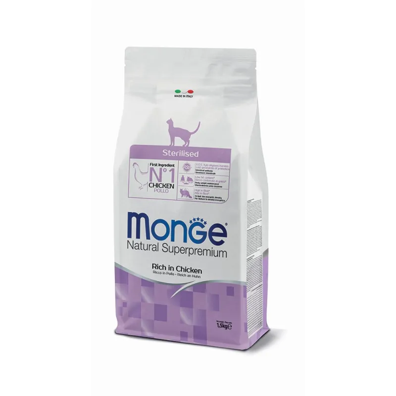 Monge Sterilised Adult (vištiena) 1,5kg | AKVANAMAI