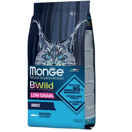 Monge Dry Cat BWILD - Adult Anchovies (ančiuviai) | AKVANAMAI