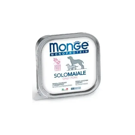 Monge Monoproteico "Solo" - Wet Dog Pate 100% pork | AKVANAMAI