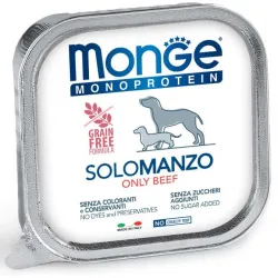 Monge Monoproteico "Solo" - Wet Dog Pate 100% beef | AKVANAMAI