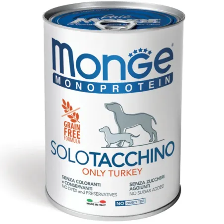 Monge Monoproteico "Solo" - Wet Dog Pate 100% turkey | AKVANAMAI