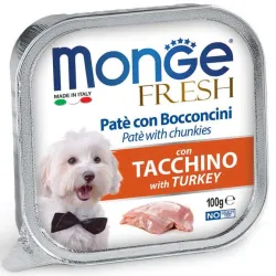 Monge Fresh paštetas šunims su kalakutienos | AKVANAMAI