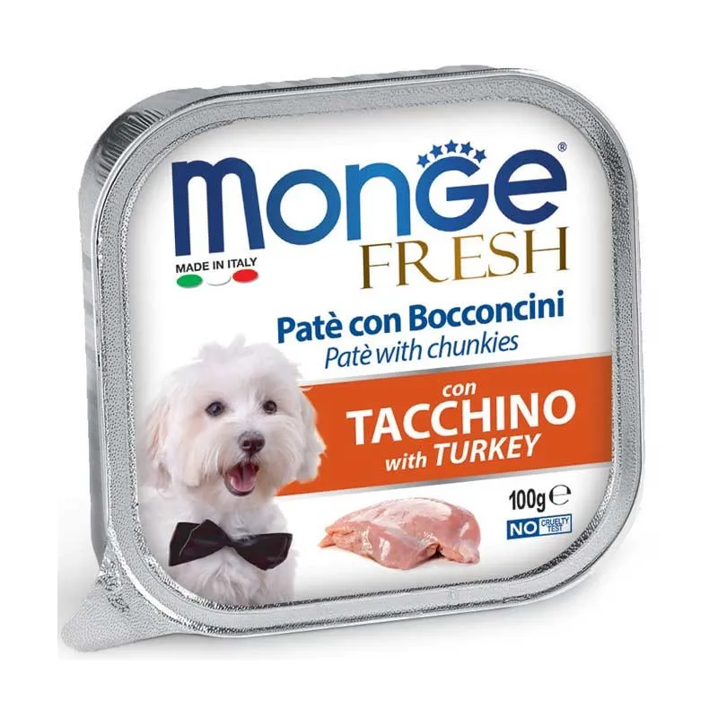 Monge Fresh paštetas šunims su kalakutienos | AKVANAMAI