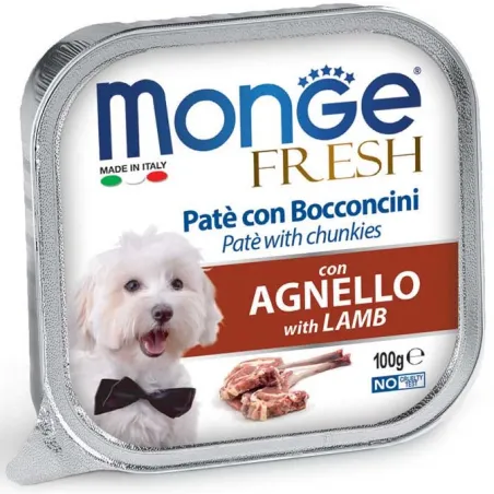Monge Fresh paštetas šunims su ėrienos | AKVANAMAI