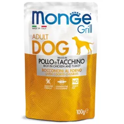 Monge Grill konservuotas pašaras šunims su vištiena | AKVANAMAI