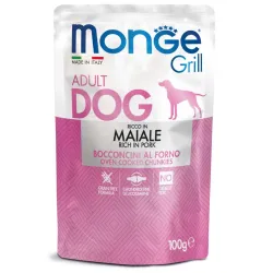 Monge Grill konservuotas pašaras šunims su kiauliena | AKVANAMAI