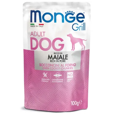 Monge Grill konservuotas pašaras šunims su kiauliena | AKVANAMAI