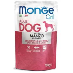 Monge Grill konservuotas pašaras šunims su jautiena | AKVANAMAI