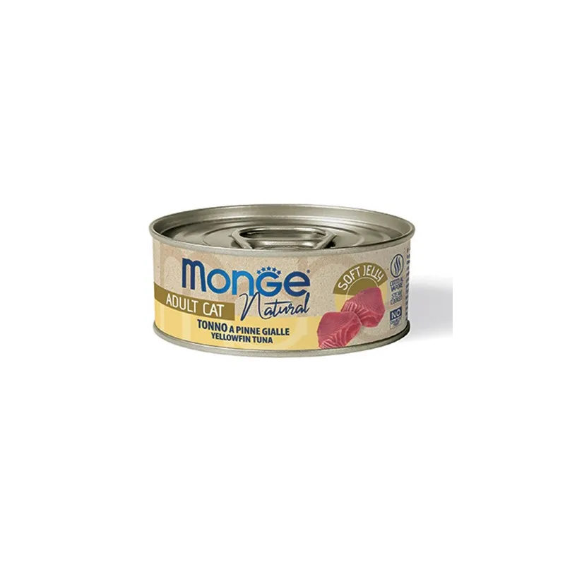 Monge Jelly - Wet Cat Yellowfin tuna in jelly 80g | AKVANAMAI