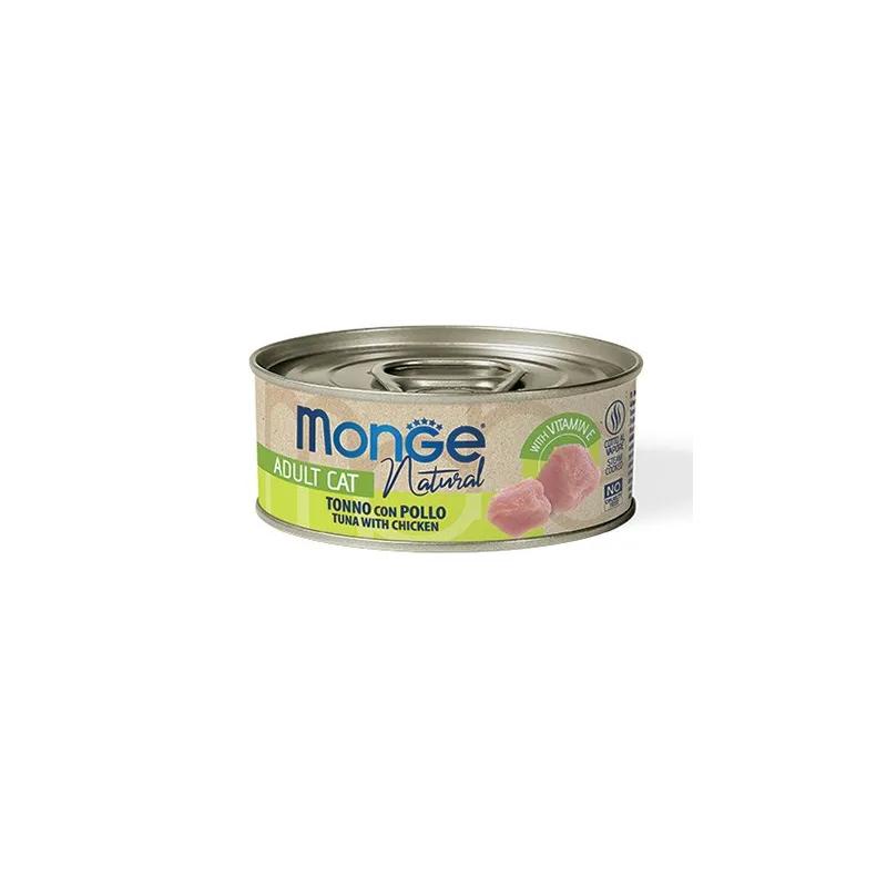 Monge kons. pašaras katėms su tuno ir vištienos | AKVANAMAI