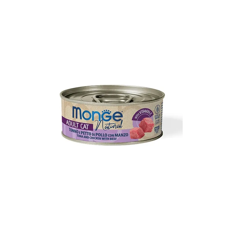 Monge kons.pašaras katėms su tuno, vištienos ir | AKVANAMAI