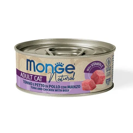 Monge kons.pašaras katėms su tuno, vištienos ir | AKVANAMAI
