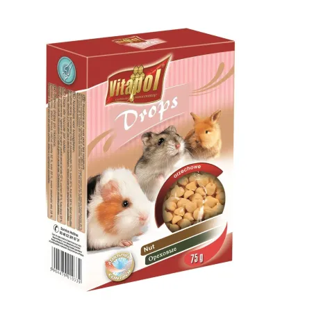 Vitapol lašeliai graužikams su riešutais 75g | AKVANAMAI