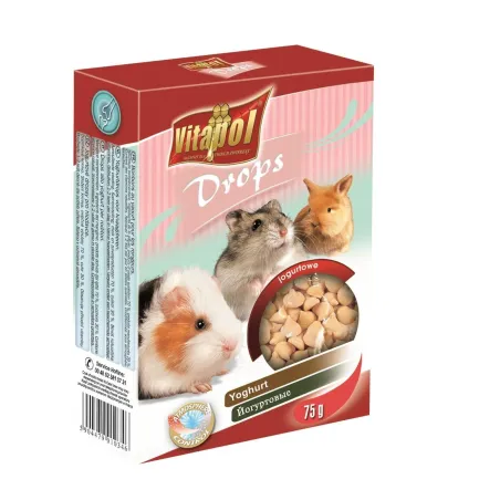 Vitapol lašeliai graužikams su jogurtu 75g | AKVANAMAI