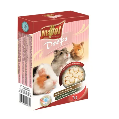 Vitapol lašeliai graužikams su pienu ir medumi 75g | AKVANAMAI