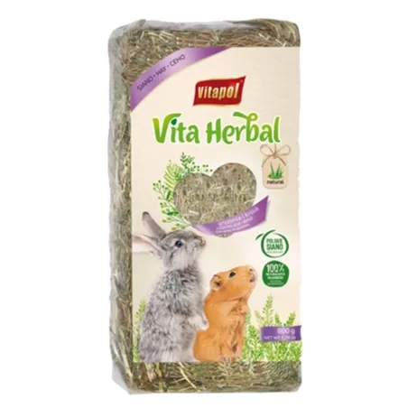 Vitapol natūralus šienas graužikams ir triušiams 800g | AKVANAMAI