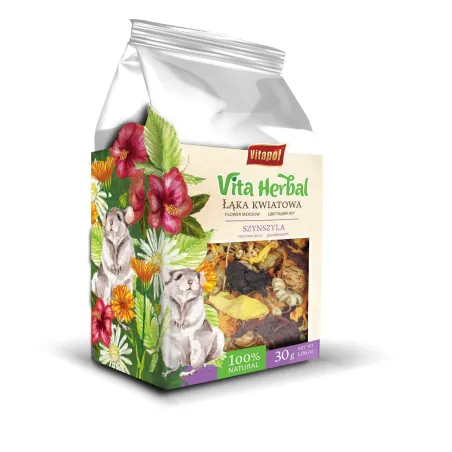 Vitapol Vita Herbal „Žydinti pieva“ šinšiloms 30g | AKVANAMAI