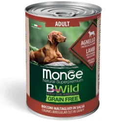 Monge Bwild adult konservuotas pašaras su ėriena | AKVANAMAI