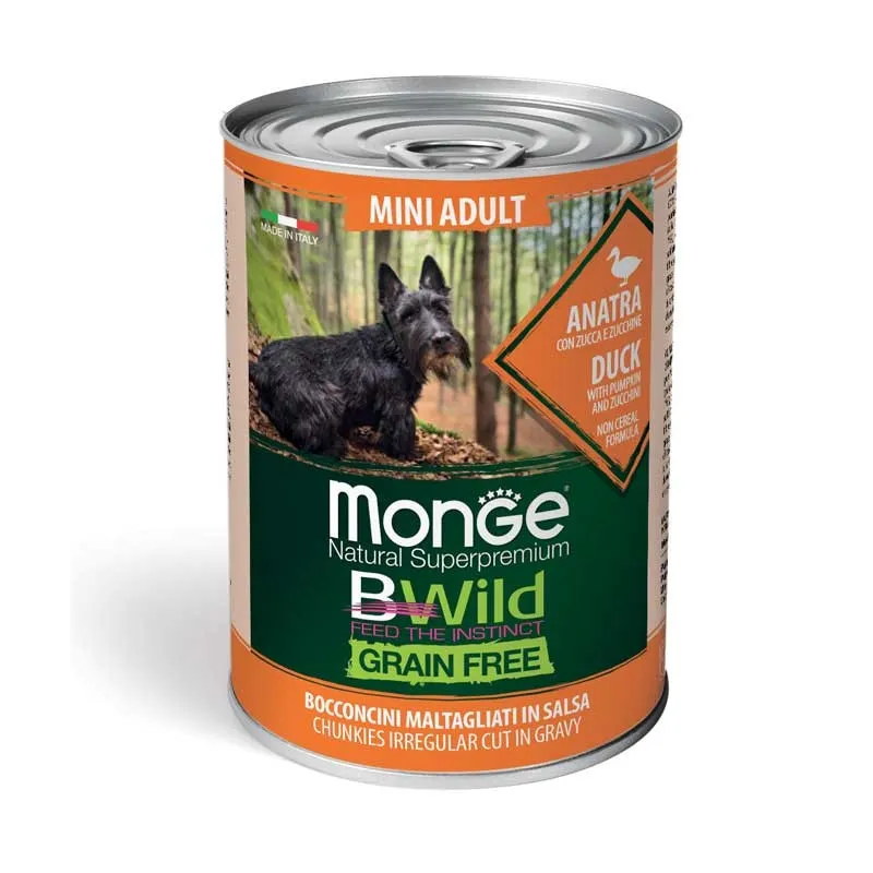 Monge Bwild mini adult konservuotas pašaras su | AKVANAMAI