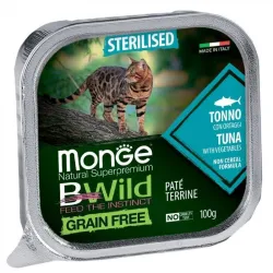 Monge BWild adult paštetas sterilizuotoms katėms su | AKVANAMAI