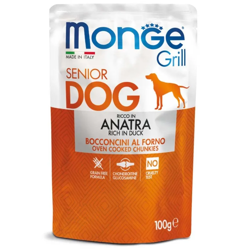 Monge Grill konservuotas pašaras šunims senjorams su | AKVANAMAI