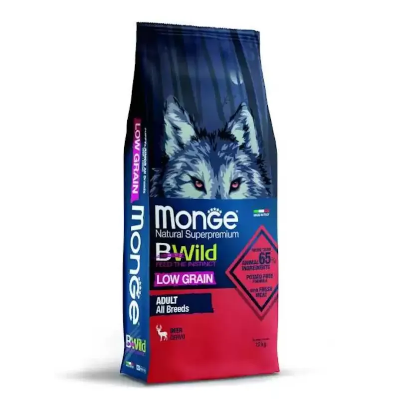 Monge BWILD All Breeds Adult susas pašaras šunims su | AKVANAMAI