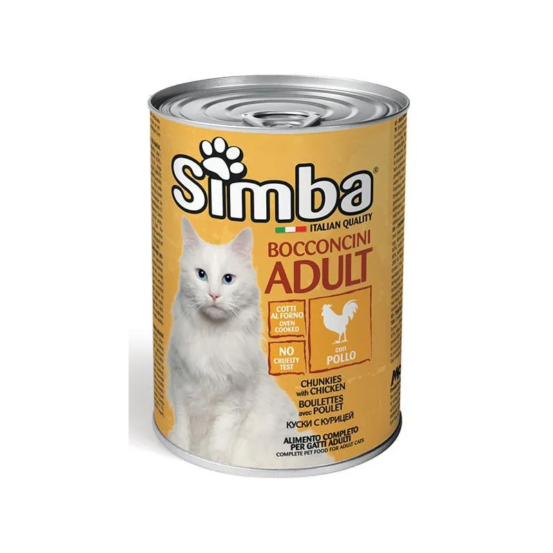 Simba konservuotas pašaras katėms su vištiena 415g | AKVANAMAI
