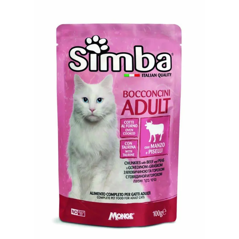 Simba konservuotas pašaras katėms su mėsa ir | AKVANAMAI