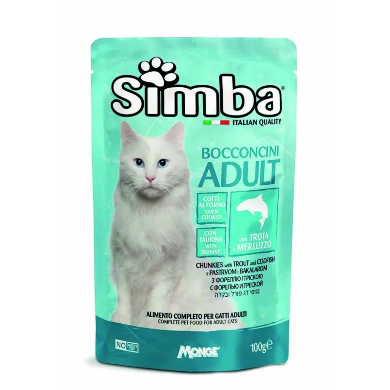 Simba konservuotas pašaras katėms su upėtakiu ir | AKVANAMAI
