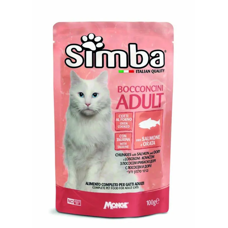 Simba konservuotas pašaras katėms su lašiša ir | AKVANAMAI