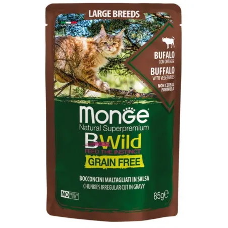 Monge BWild kons. pašaras didėlių veislių katėms su | AKVANAMAI