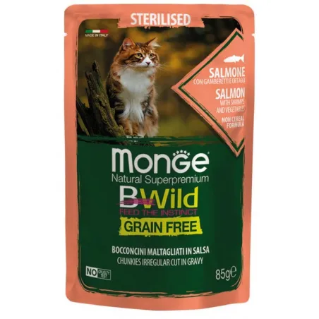 Monge BWild kons.pašaras sterilizuotoms katėms su | AKVANAMAI